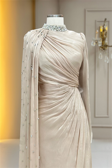 Helen Abiye Elbise Gold