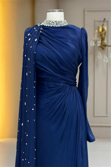 Helen Abiye Elbise Lacivert