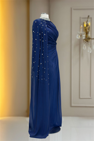 Helen Abiye Elbise Lacivert