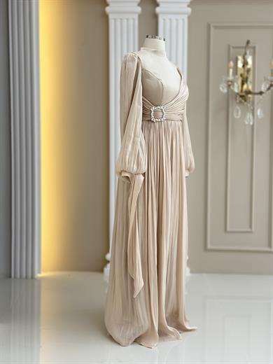 Hira Abiye Elbise Gold