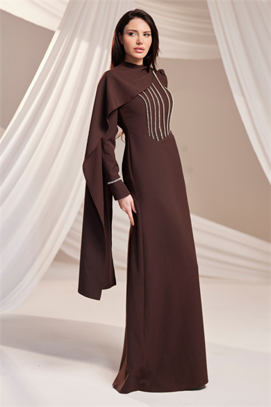 İlay Abiye Kahverengi