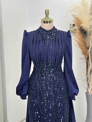 İncilay Abiye Lacivert