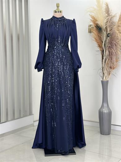 İncilay Abiye Lacivert