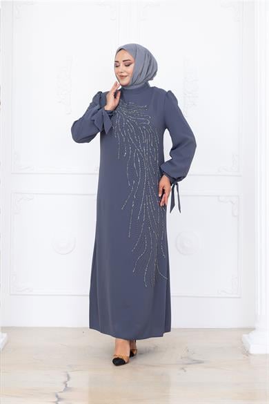 İrem Tesettür Abiye Antrasit