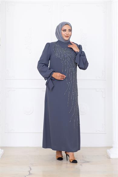 İrem Tesettür Abiye Antrasit