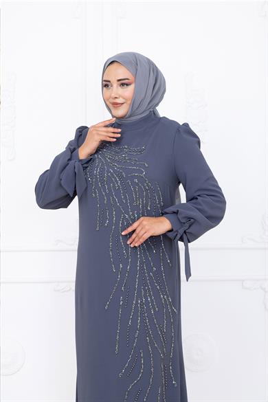İrem Tesettür Abiye Antrasit