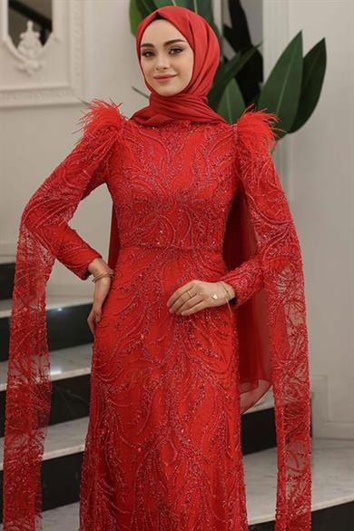 Kamelya Abiye Kırmızı