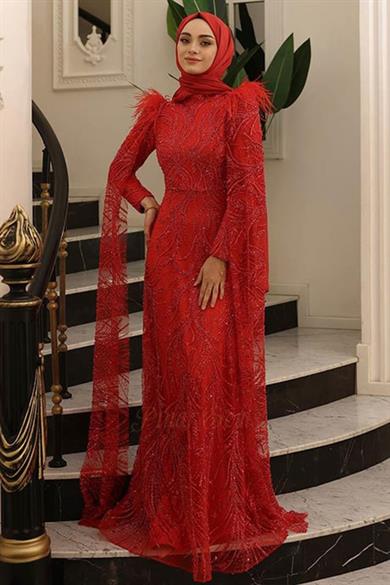 Kamelya Abiye Kırmızı