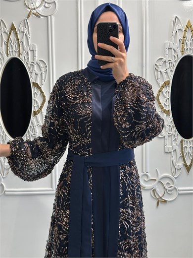 Kayra Abaya Lacivert