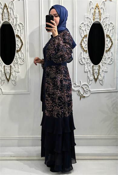 Kayra Abaya Lacivert