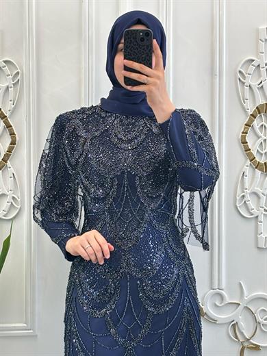 Lavanta Abiye Lacivert