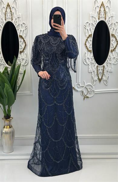 Lavanta Abiye Lacivert