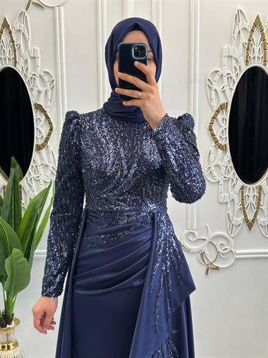 Letafet Abiye Lacivert