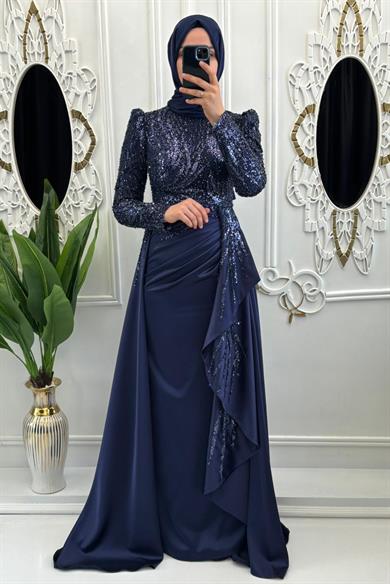 Letafet Abiye Lacivert