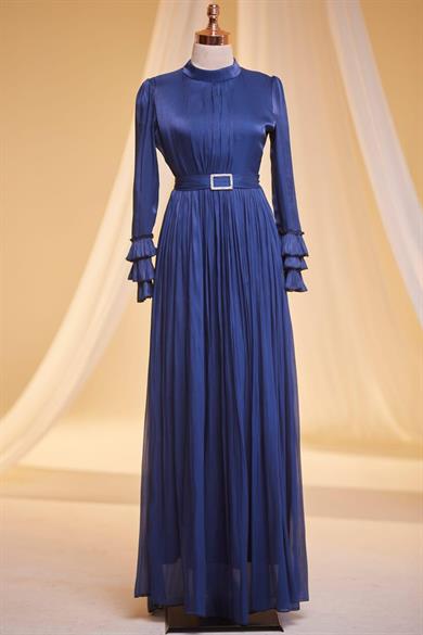 Lina Tesettür Abiye Saks