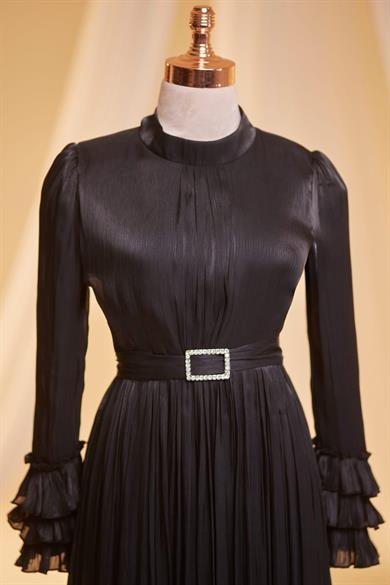 Lina Tesettür Abiye Siyah