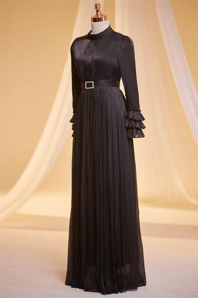 Lina Tesettür Abiye Siyah