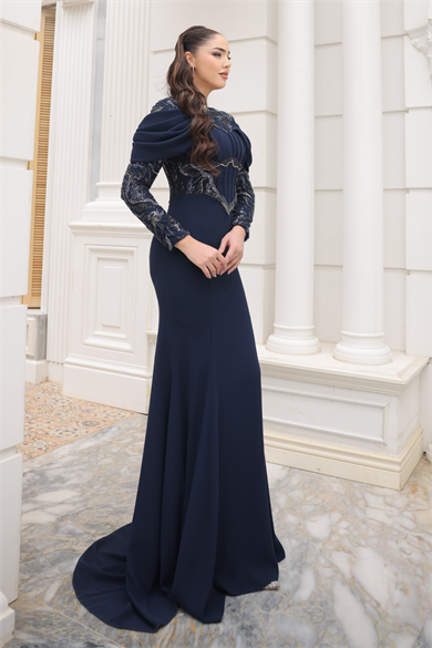 Melek Abiye Lacivert