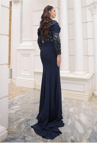 Melek Abiye Lacivert