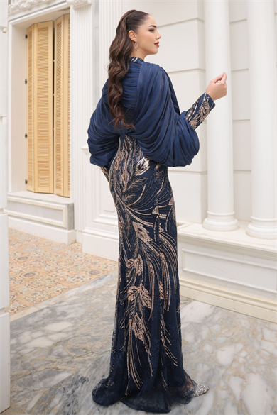 Minel Abiye Lacivert