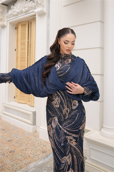 Minel Abiye Lacivert