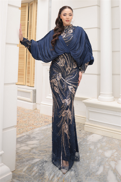 Minel Abiye Lacivert