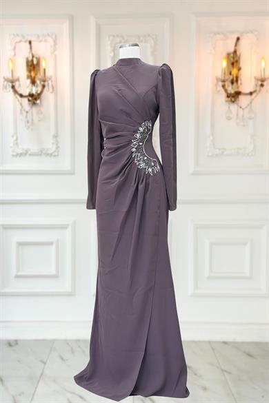 Miray Tesettür Abiye Vizon