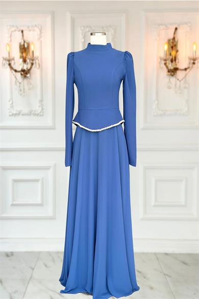 Naz Abiye Elbise İndigo