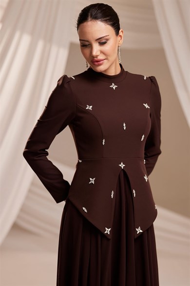 Nazende Abiye Kahverengi