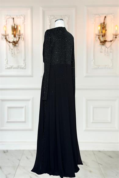 Nil Abiye Elbise Siyah