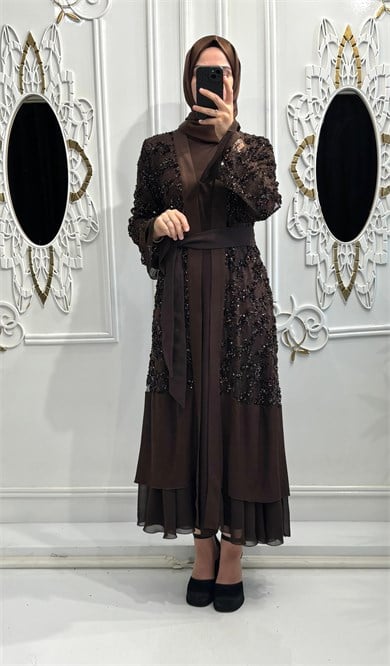 Nova Abaya Kahverengi