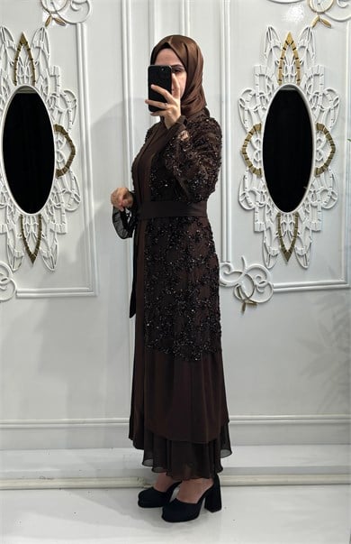Nova Abaya Kahverengi