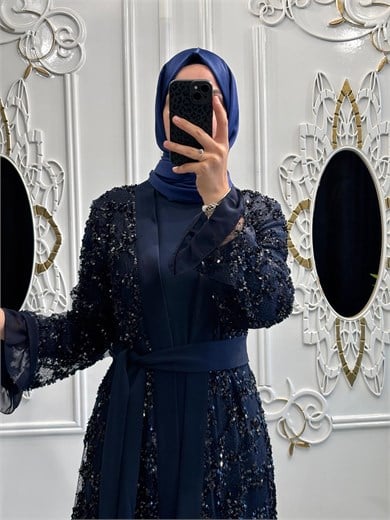 Nova Abaya Lacivert