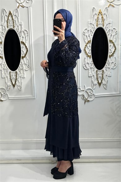 Nova Abaya Lacivert