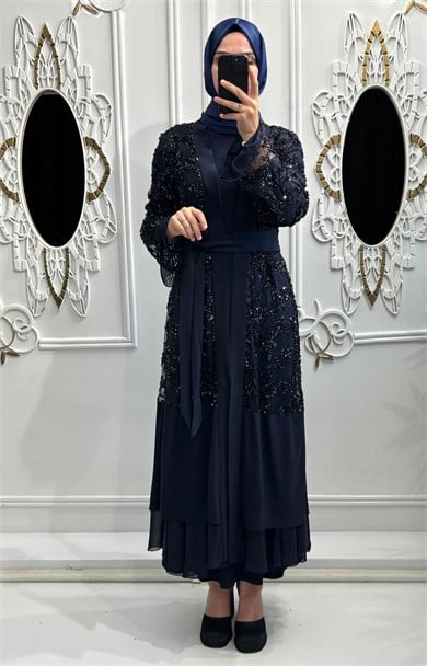 Nova Abaya Lacivert