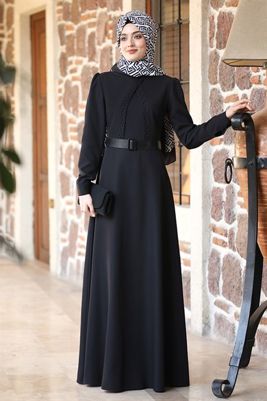 Nurzade - Eliz Elbise Siyah