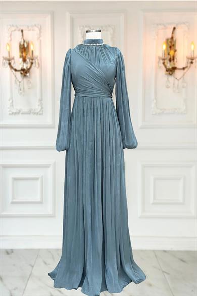 Pelin Abiye Elbise Petrol