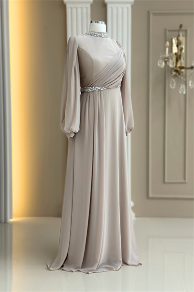 Peri Abiye Elbise Bej