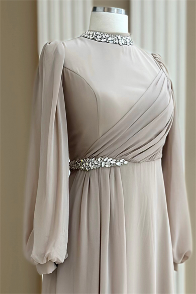 Peri Abiye Elbise Bej