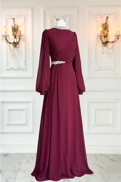 Peri Abiye Elbise Bordo