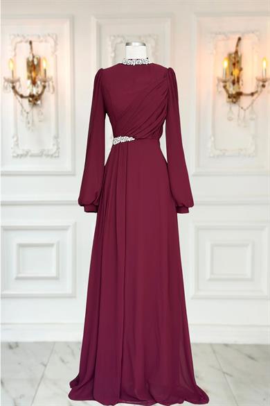 Peri Abiye Elbise Bordo