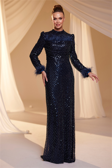 Perla Abiye Lacivert