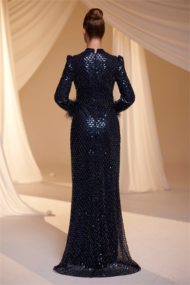 Perla Abiye Lacivert