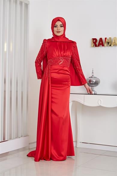  Sırma Abiye Kırmızı