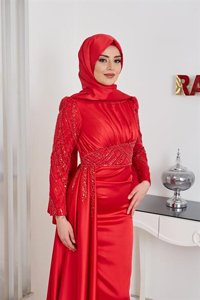  Sırma Abiye Kırmızı