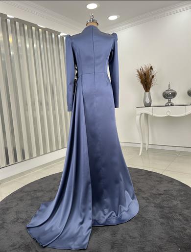 Ranazen Yaprak Abiye İndigo