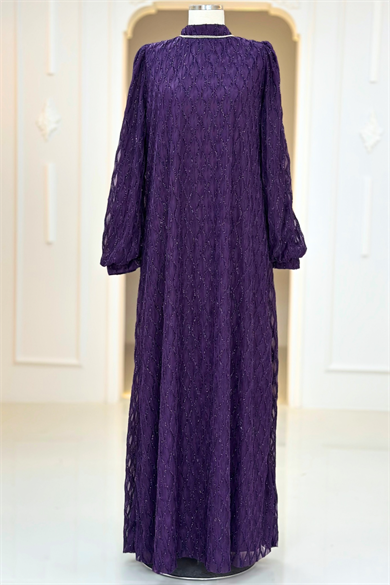 Ravza Abiye Elbise Mürdüm