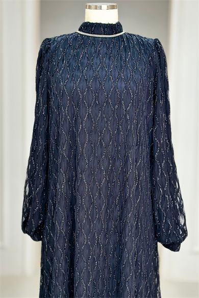 Ravza Abiye Elbise Siyah