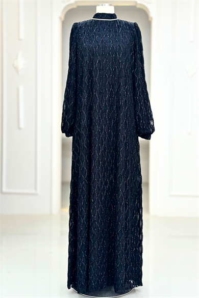 Ravza Abiye Elbise Siyah