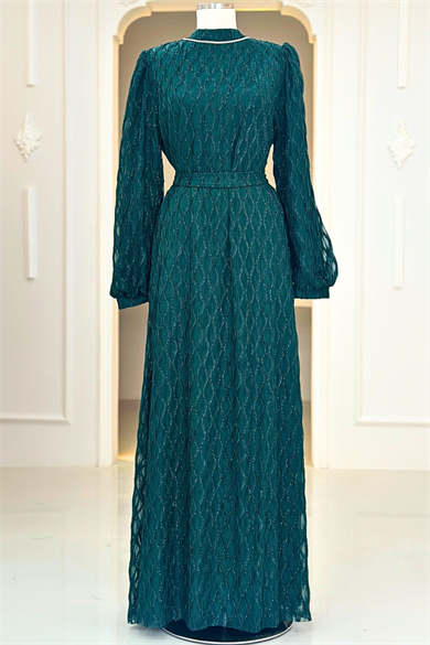 Ravza Abiye Elbise Zümrüt